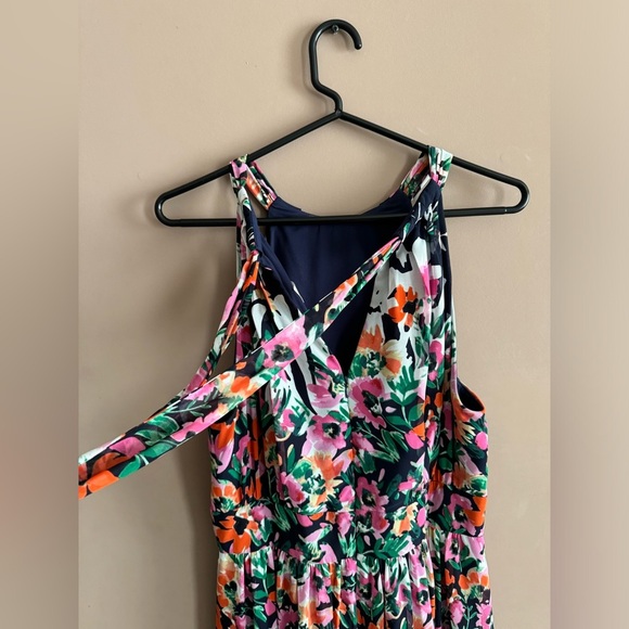 Eliza J Floral Print Maxi Halter Dress - Picture 4 of 7